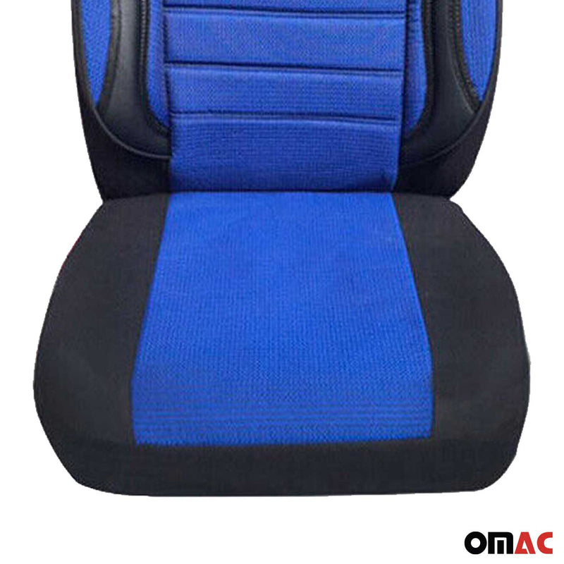 Schonbezüge Sitzbezüge für Ford C-Max / Grand C-Max Schwarz Blau 2 Sitz Vorne