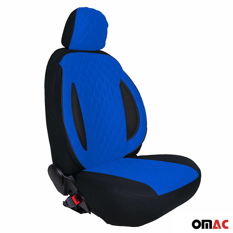 Schonbezug Sitzbezug Sitzschoner für Seat Leon 1999-2024 Schwarz Blau 1 Sitz