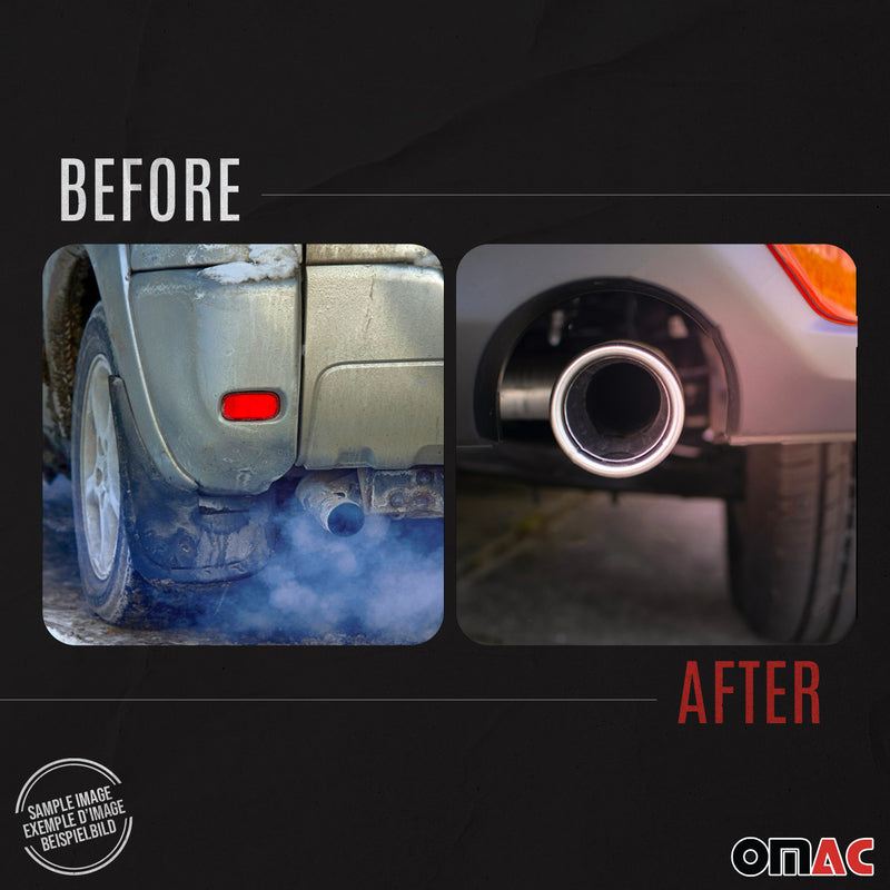 Novus Sportauspuff für Peugeot 206 2x76mm Endschalldämpfer mit ABE