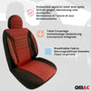 Schonbezüge Sitzbezüge für Vauxhall Vivaro 2014-2024 Schwarz Rot 1 Sitz