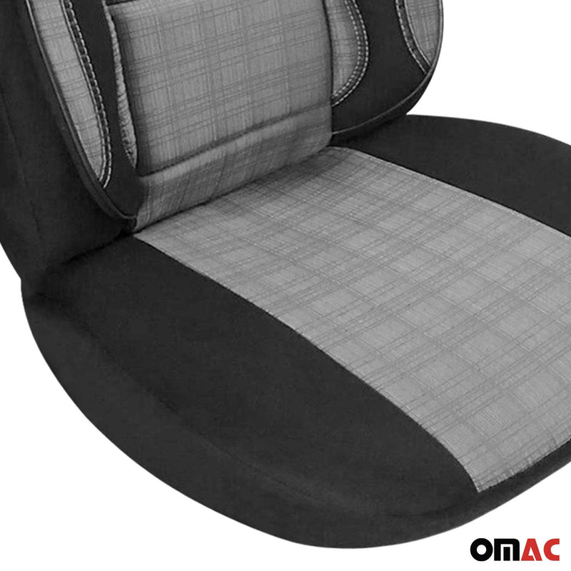 Schonbezüge Sitzbezüge für Citroen Jumper 2006-2014 Grau Schwarz 1 Sitz