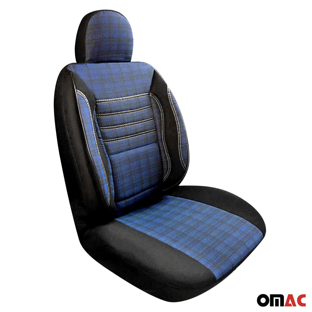 Schonbezüge Sitzbezüge für Mercedes Vito W639 2003-2014 Schwarz Blau 1 Sitz