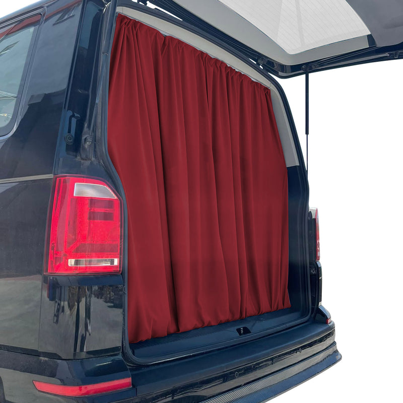 Heckklappe Maß Gardinen Vorhänge für Ford Transit Tourneo Custom L1 L2 Rot