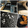 Fußmatten & Kofferraumwanne Set für Renault Kadjar Antirutsch Gummi Schwarz
