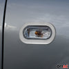 Blinkerrahmen Seitenblinker für VW Amarok 2010-2021 Edelstahl Silber 2x