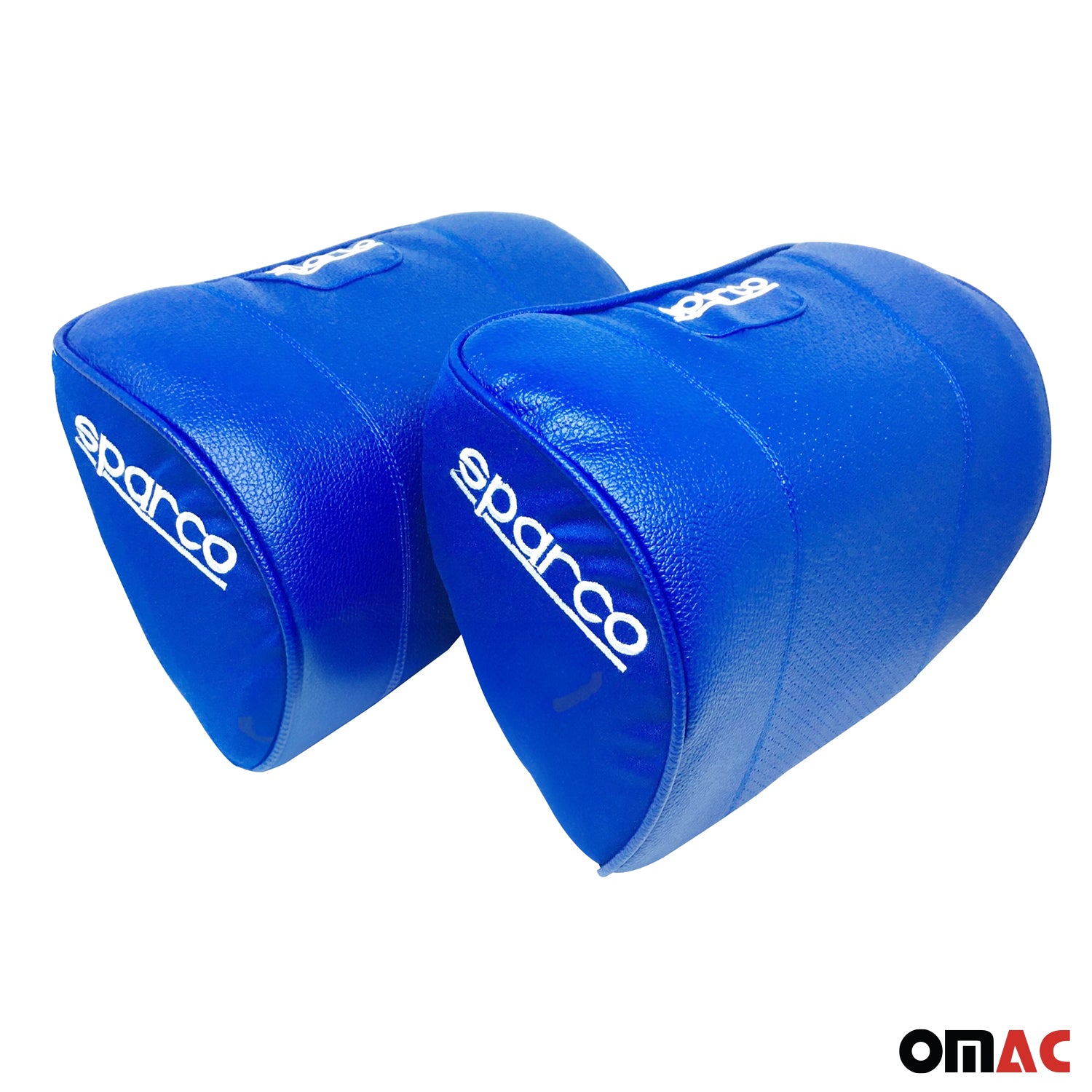 SPARCO Auto Nackenkissen Reisekissen Blau Ergonomische Memory-Schaum Kopfkissen