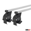 Menabo Stahl Dachträger Gepäckträger für Fiat Panda 2012-2024 Stahl Silber 2tlg