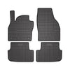 OMAC rubber floor mats for Seat Arona 2017-2024 car mats rubber black 4 pieces