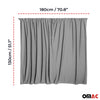 Driver's cab curtains sun protection for Dacia Lodgy gray 2 pieces