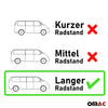 MAß Gardinen für VW Multivan T5 Caravelle 2003-15 Langer Doppelhecktür Grau 10x