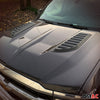 Haubenhutzen Motorhaube Lüftung für Fiat Doblo 2000-2009 ABS Schwarz 2tlg