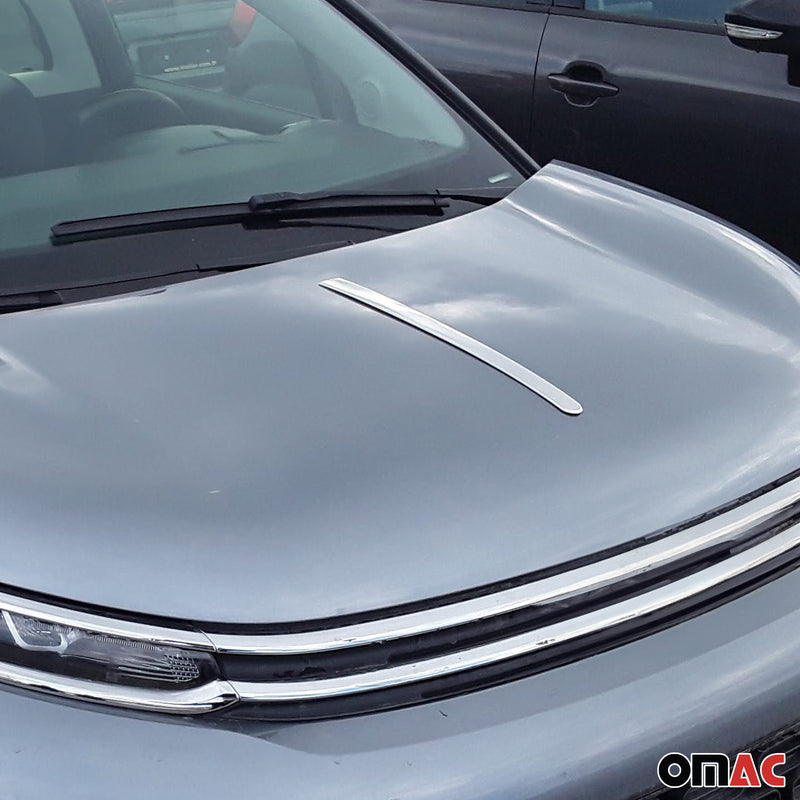Motorhaube Chromleiste Frontleiste für Citroen C-Elysee 2012-2021 Edelstahl 1x