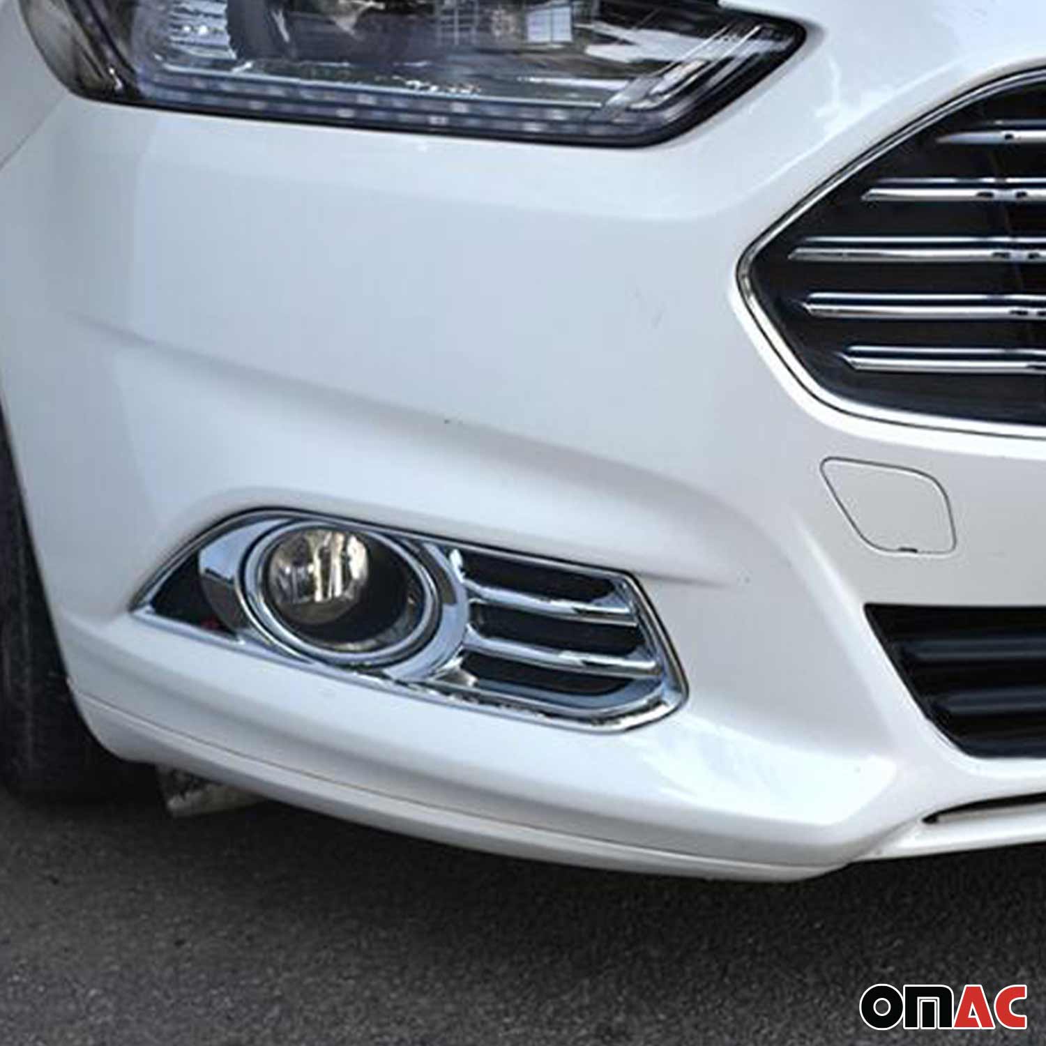Nebelscheinwerfer Rahmen Nebellampe für Ford Mondeo V 2014-2020 Chrom Vorne ABS