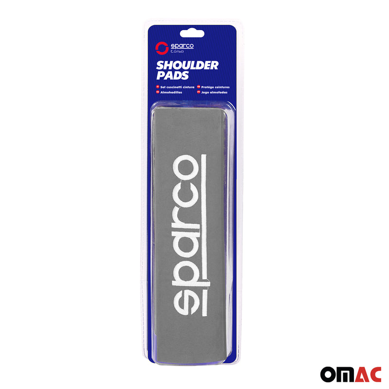 SPARCO Gurtschoner Gurtpolster Sicherheitsgurt Gurtschutz Autogurt Grau 2x