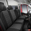 Schonbezüge Sitzbezüge für Dahatsu Hijet Citroen Spacetourer Rauch Grau 2+1