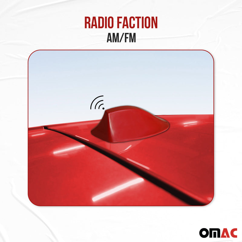 Dachantenne Autoantenne AM/FM Autoradio Shark für Citroen C4 Cactus Rot