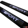 Door sills Sport for Kia Ceed 2012-2024 Carbon Fiber Black 2x