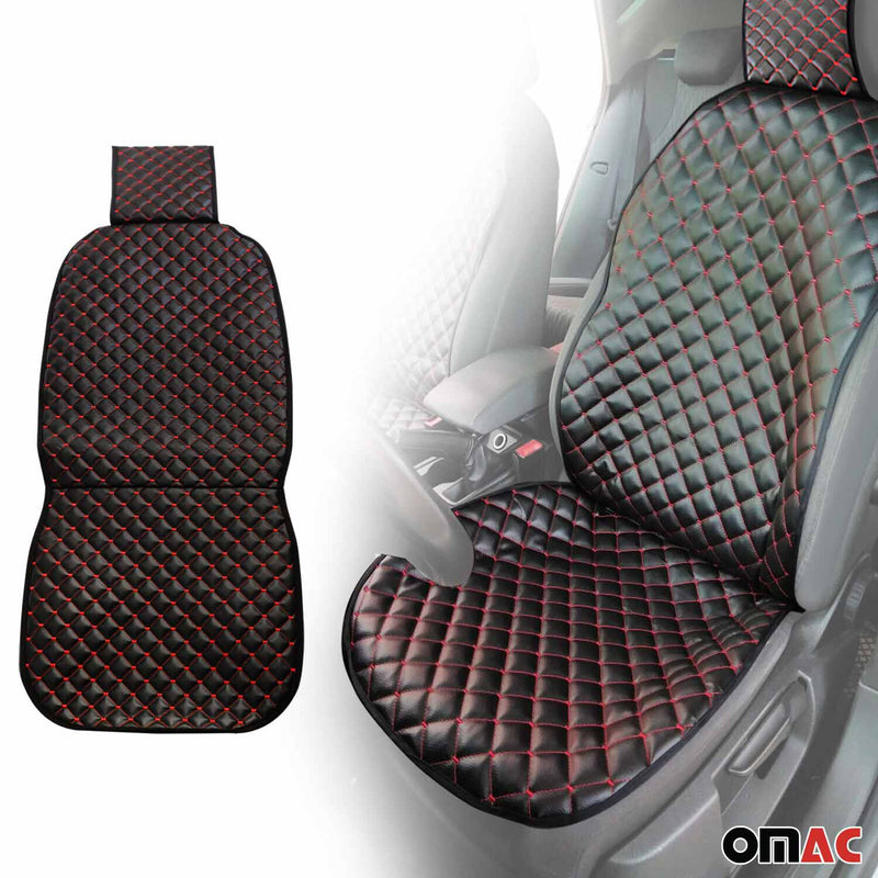 Schonbezug Sitzauflage für Land Rover Discovery Freelander PU-Leder Schwarz Rot