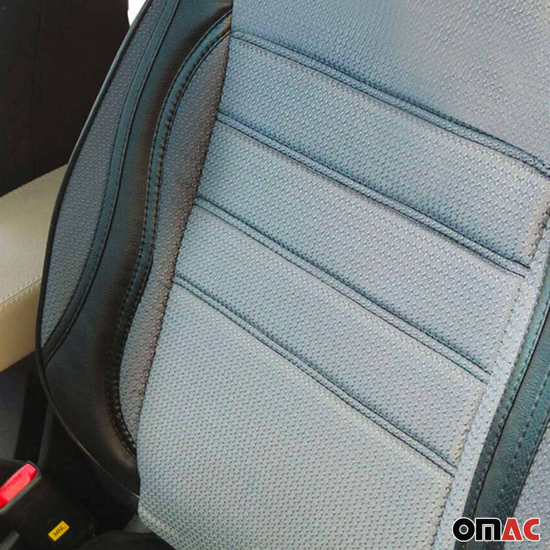 Schonbezüge Sitzbezüge für Hyundai H-1 Travel Starex Grau 2 Sitz Vorne Satz