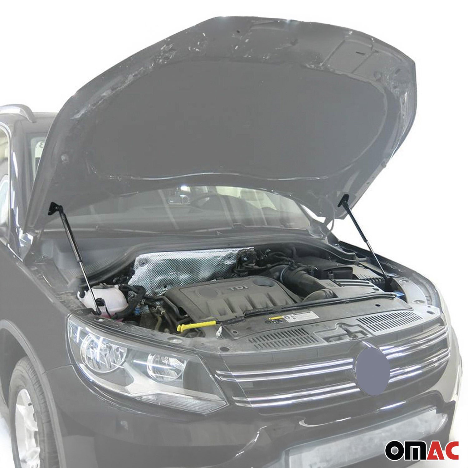 2x Motorhaubendämpfer Gasfeder Dämpfer für VW Tiguan 2011-2016 FL Stahl