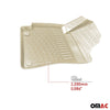 Floor mats 3D rubber mats for BMW X1 2014-2024 rubber TPE beige 4 pieces