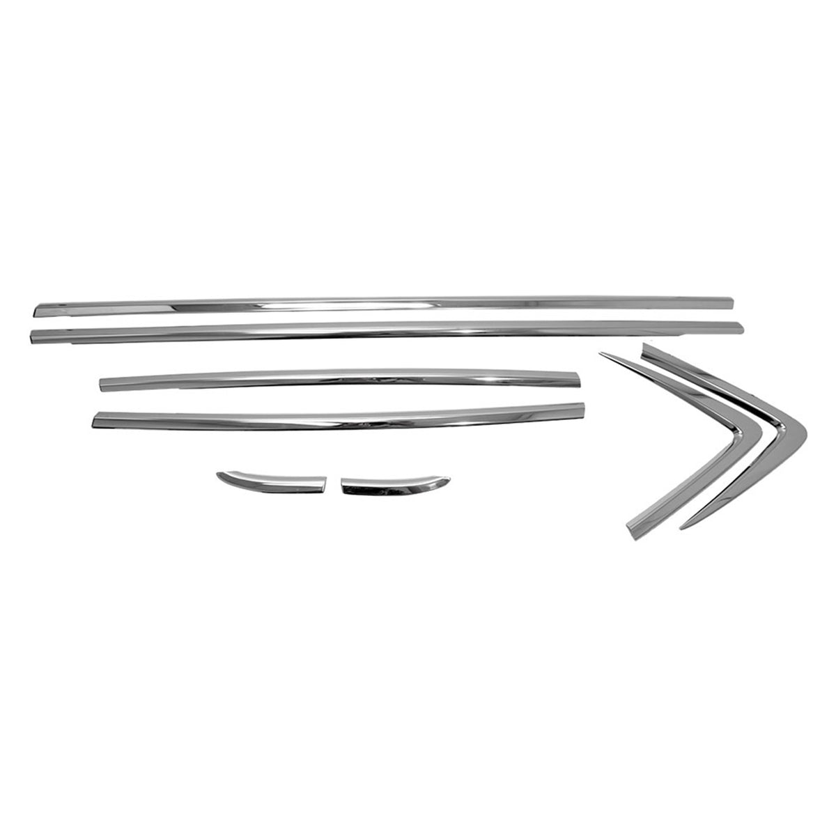 Window strips decorative strips for Opel Mokka 2012-2016 stainless steel chrome 8 pieces