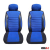 Schonbezüge Sitzbezüge für Nissan Patrol Schwarz Blau 2 Sitz Vorne Satz