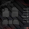 OMAC rubber floor mats for Hyundai Tucson 2021-2024 premium TPE car mats 4 pieces