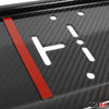 Kennzeichenhalter Nummernschildhalter für Audi Q3 Kohlefaser Schwarz 2tlg