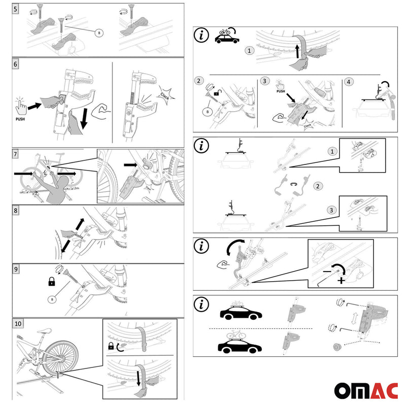 Dachträger + Fahrradträger Satz für VW Caddy 2003-2015 Aluminium Silber 3tlg