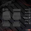 Fußmatten für Lexus RC 2014-2023 Premium TPE Automatten 4tlg