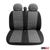 Schonbezüge Sitzbezüge für Seat Leon Mii Tarraco Rauch Grau 2+1 Vorne