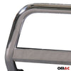 Front protection bar for Dacia Duster 2010-2021 ø63 steel EC type approval silver