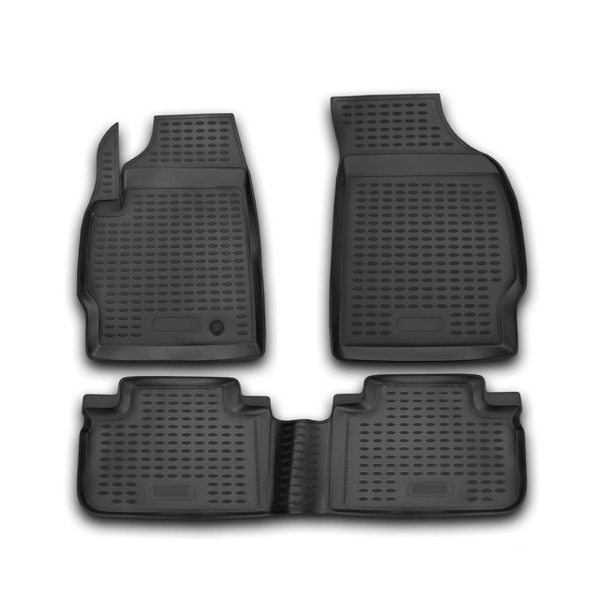 OMAC Gummimatten Fußmatten für Ford Kuga 2008-2012 TPE Automatten Schwarz 3x