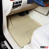 OMAC Gummimatten Fußmatten für Dodge RAM 1500 2500 3500 2012-2018 Quad Cab Beige