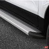 Seitenschweller Trittbretter Schweller für Subaru XV 2012-2018 Aluminium Silber
