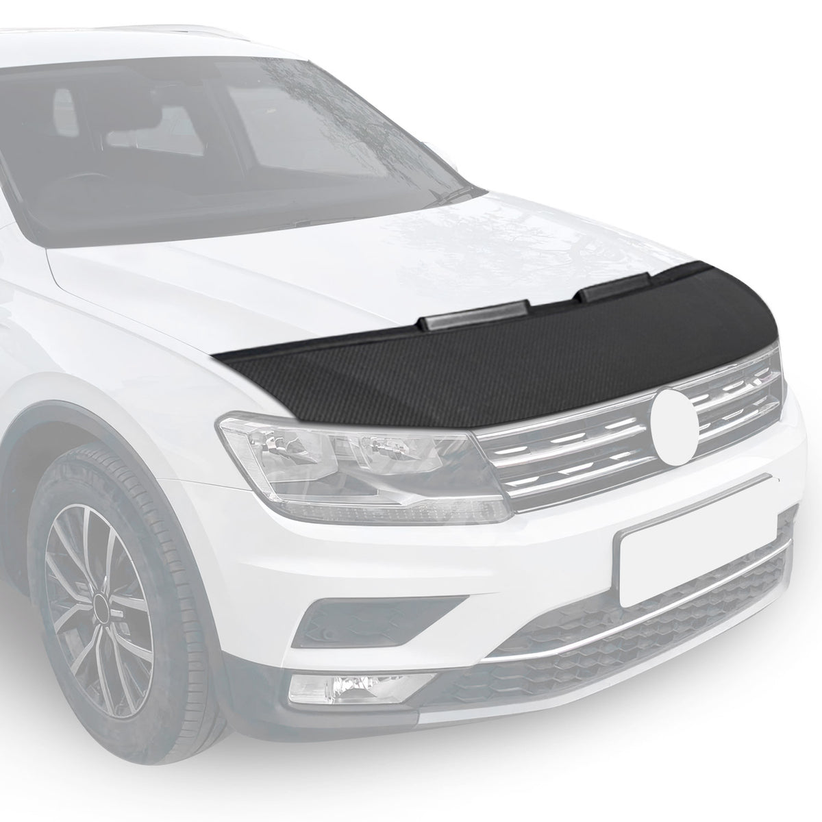 Haubenbra Steinschlagschutz für Ford Tourneo Custom 2013-2024 Carbon Optik Halb