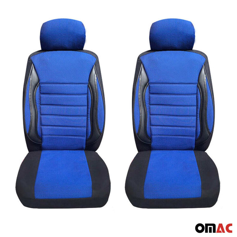 Schonbezüge Sitzbezüge für Citroen Jumper Schwarz Blau 2 Sitz Vorne Satz