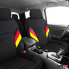 Schonbezüge Sitzbezüge für Chevrolet Spark Volt Deutschland Fahne 1+1 Sitze
