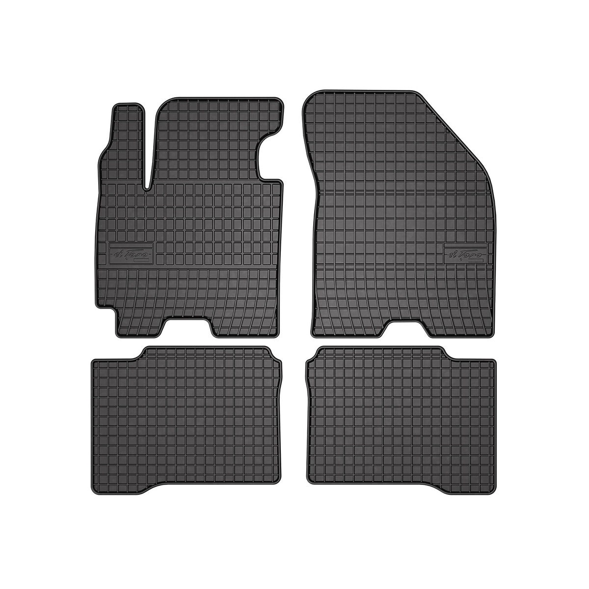 OMAC Gummi Fußmatten für Suzuki Swift 2017-2024 Automatten Gummi Schwarz 4tlg