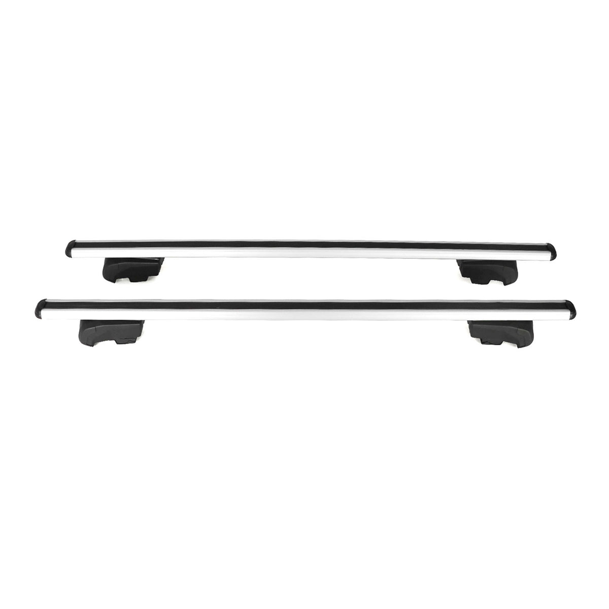 Roof rack luggage rack for Ford Kuga 2020-2023 TÜV ABE aluminum gray 2x