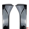 Fensterleisten Zierleisten für Seat Leon 3 2012-2020 ABS Schwarz Glanz 2tlg