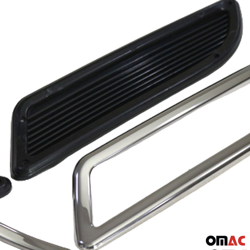 Stoßstangen Diffusor Auspuffrahmen für Renault Megane 2016-2025 Edelstahl Silber