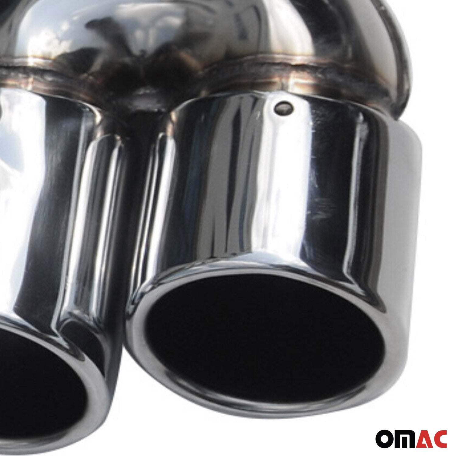 Auspuffblende Endrohr für Mercedes W204 W211 C207 W221 Edelstahl Chrom 76mm 1tlg