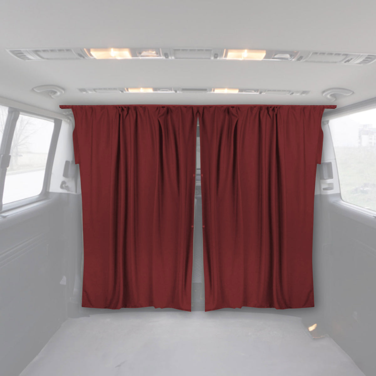 Fahrerhaus Führerhaus Gardinen Sonnenschutz für Toyota Proace L1 L2 Rot 2tlg