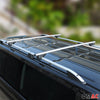 Roof rails + roof rack SET for Opel Combo D Fiat Doblo L1 aluminum silver 4 pieces