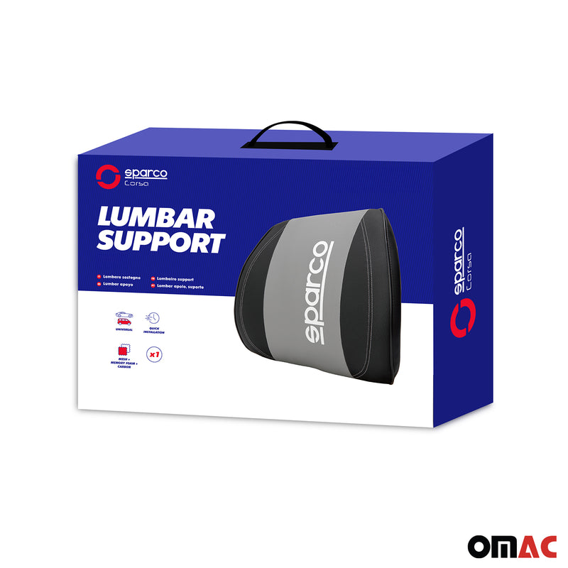 SPARCO Rückenstütze Grau Lendenwirbelstütze Lordosenstütze Rückenkissen