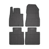 OMAC rubber floor mats for Nissan Note 2012-2016 car mats rubber black 4 pieces