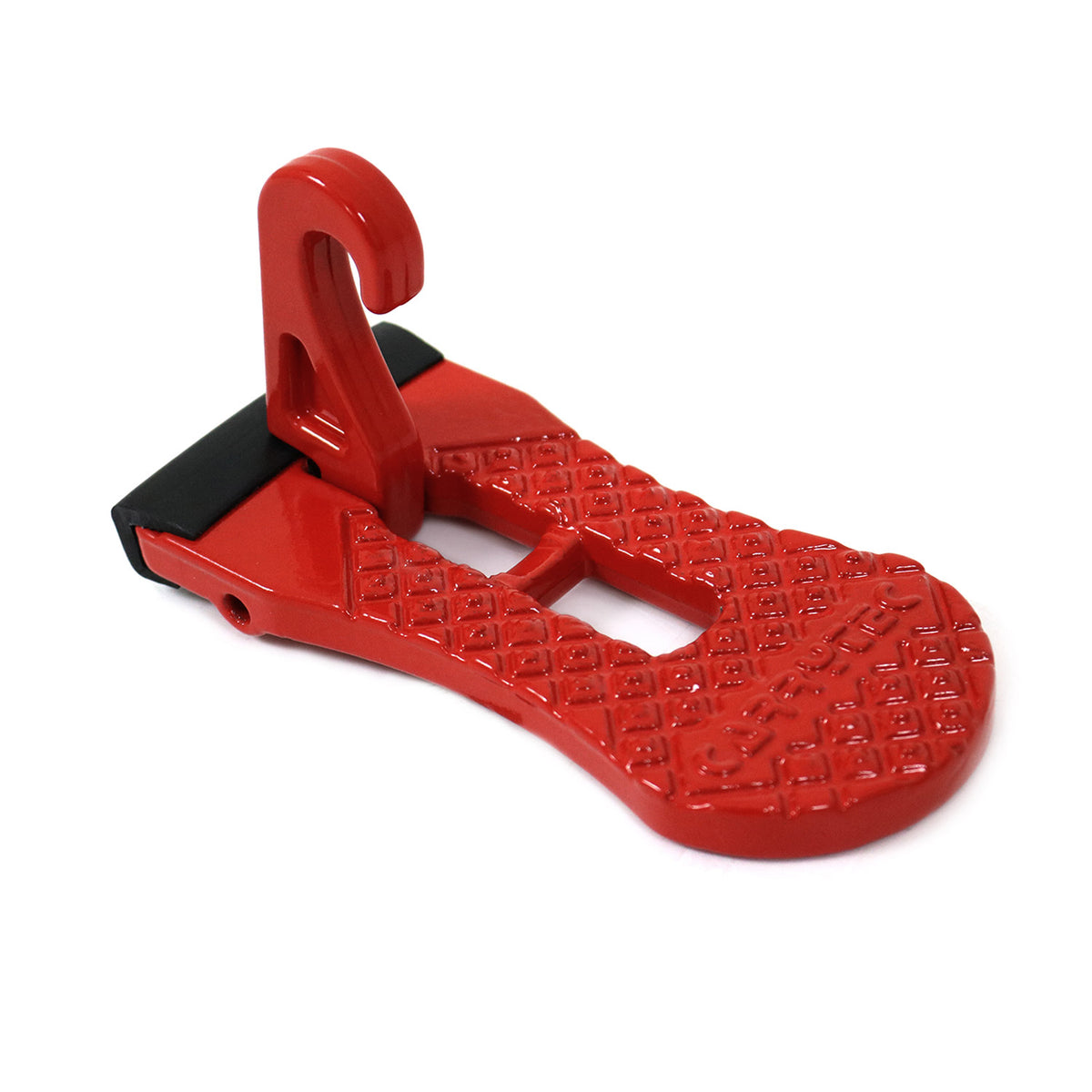 Door pedal foot pedal ladder footrest door hook climbing aid aluminum red