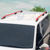 Dachreling Dachgepäckträger für VW Caddy Maxi 2003-2020 Aluminium Rot Schwarz 2x
